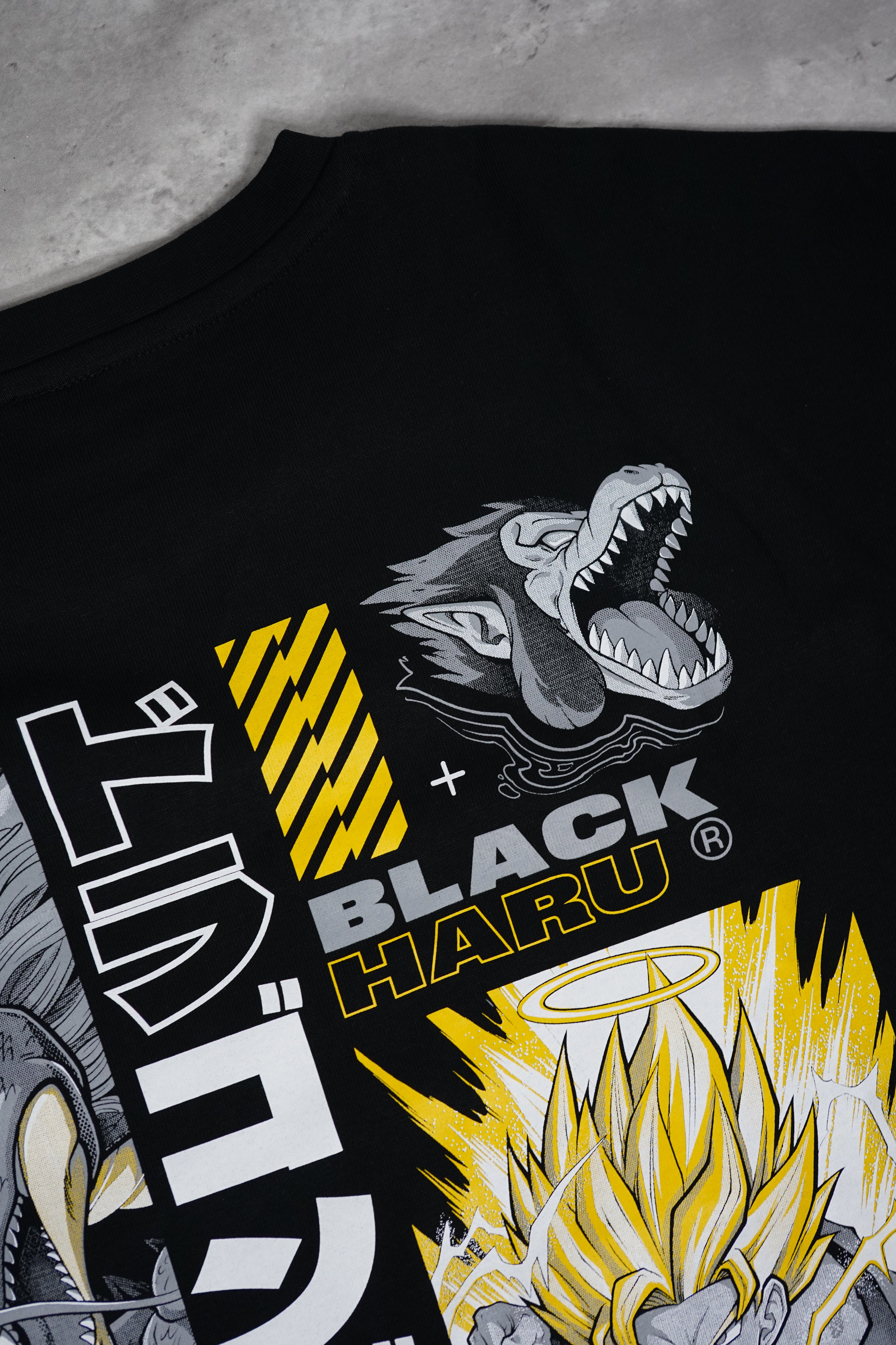 DRAGON BALL TEE (Limited) (Oversize) – Black Haru